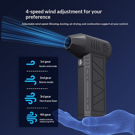 Portable Rechargeable Turbo Air Blower (130,000 RPM)