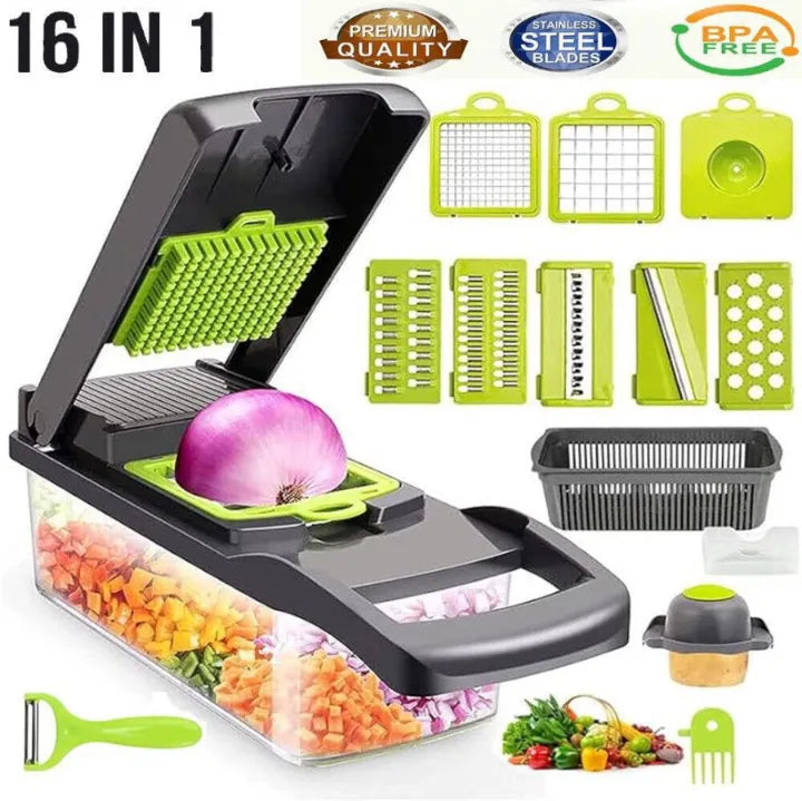16-in-1 Veggie Chopper Set 🥕🥒