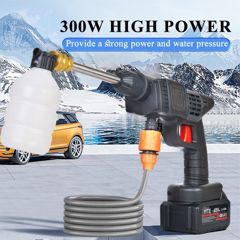 Cordless High Pressure Car Washer Gun – Rechargeable Portable Power Washer