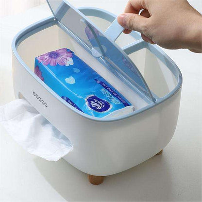 Ecoco Multifunctional Tissue Box &amp; Desk Organizer