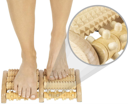 Wooden Foot Massage Roller