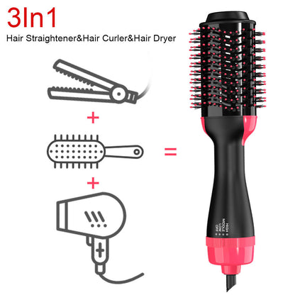 3-in-1 Hair Dryer Brush | Hair Dryer, Straightener &amp; Curler