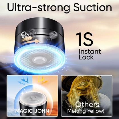 Magnetic Suction Cup Phone Holder – 360° Rotating Foldable Stand