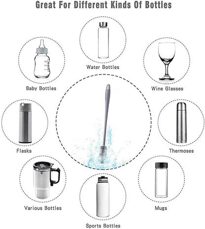 Silicone Long Handle Bottle Cleaning Brush_