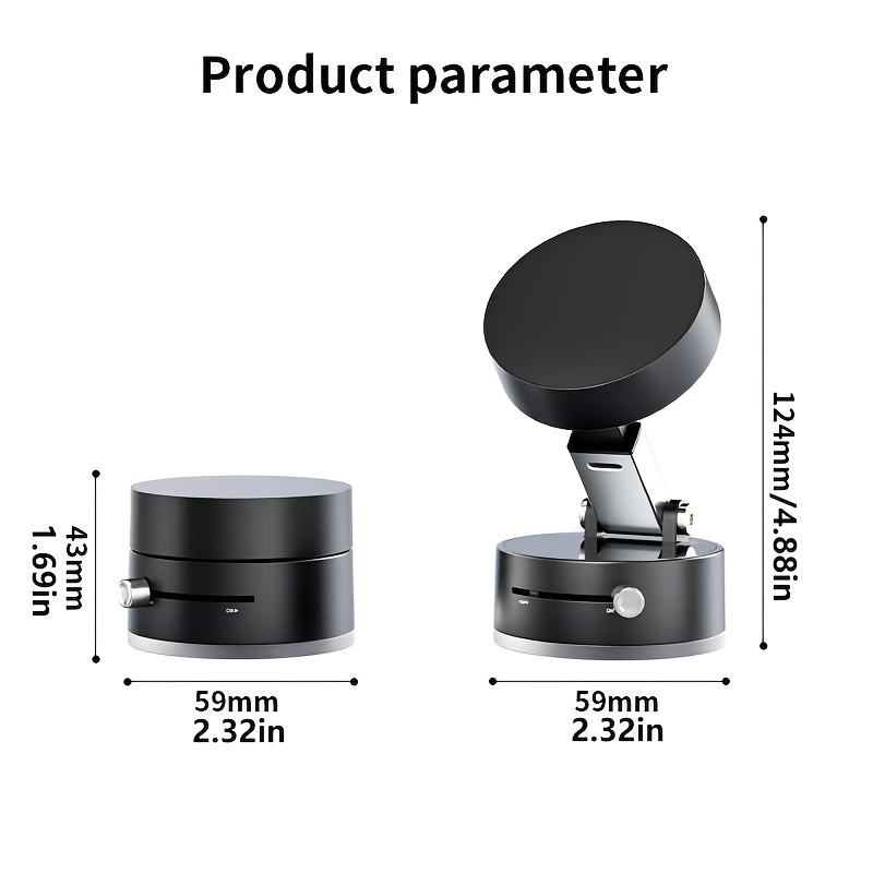 Magnetic Suction Cup Phone Holder – 360° Rotating Foldable Stand