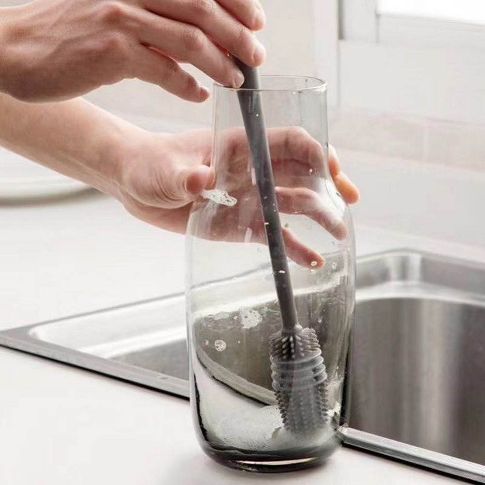 Silicone Long Handle Bottle Cleaning Brush_
