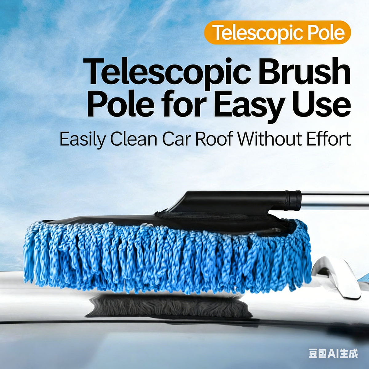 xtendable Microfiber Car Wash Mop Brush