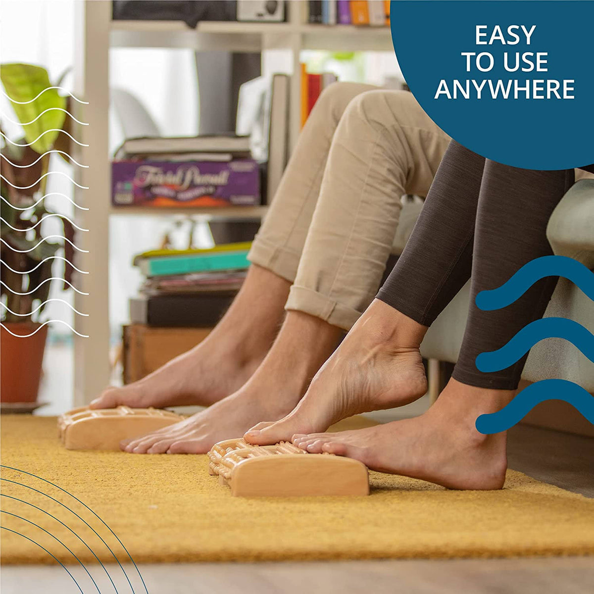 Wooden Foot Massage Roller