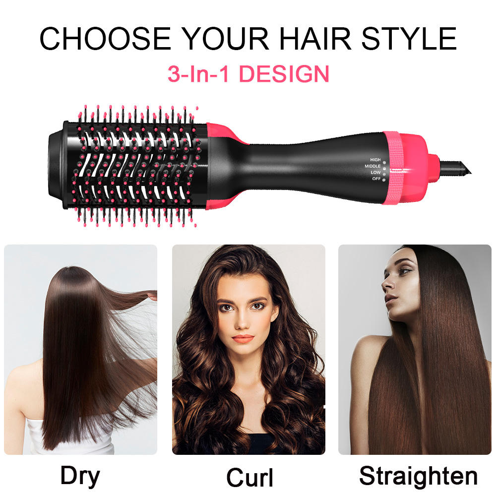 3-in-1 Hair Dryer Brush | Hair Dryer, Straightener &amp; Curler