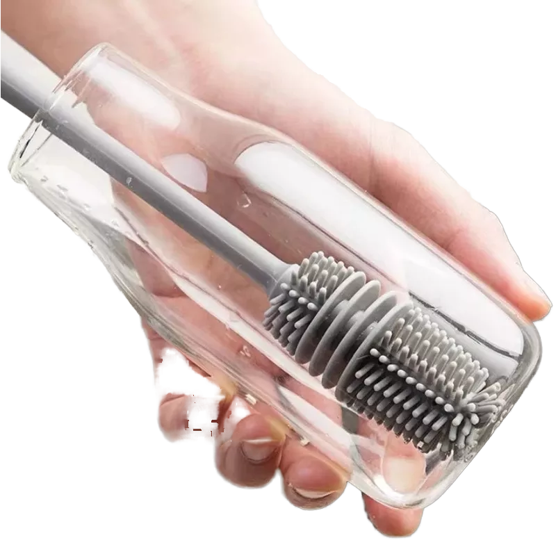 Silicone Long Handle Bottle Cleaning Brush_