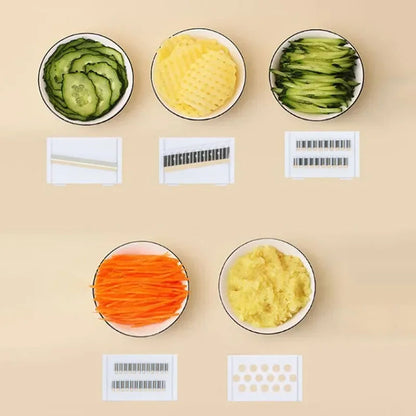 6-in-1 Multi-Function Vegetable Slicer &amp; Grater 🔪 Slice, Grate &amp; Prep Like a Pro!