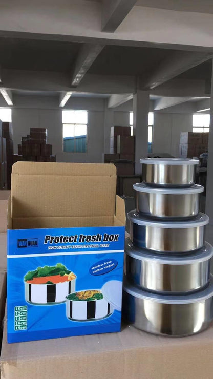 Stainless Steel 5pcs Bowl Set