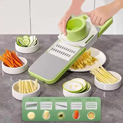 6-in-1 Multi-Function Vegetable Slicer &amp; Grater 🔪 Slice, Grate &amp; Prep Like a Pro!