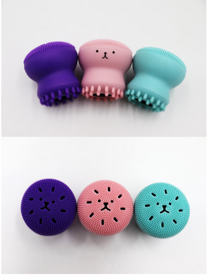 Soft Silicone Face Cleansing Brush &amp; Facial Massager