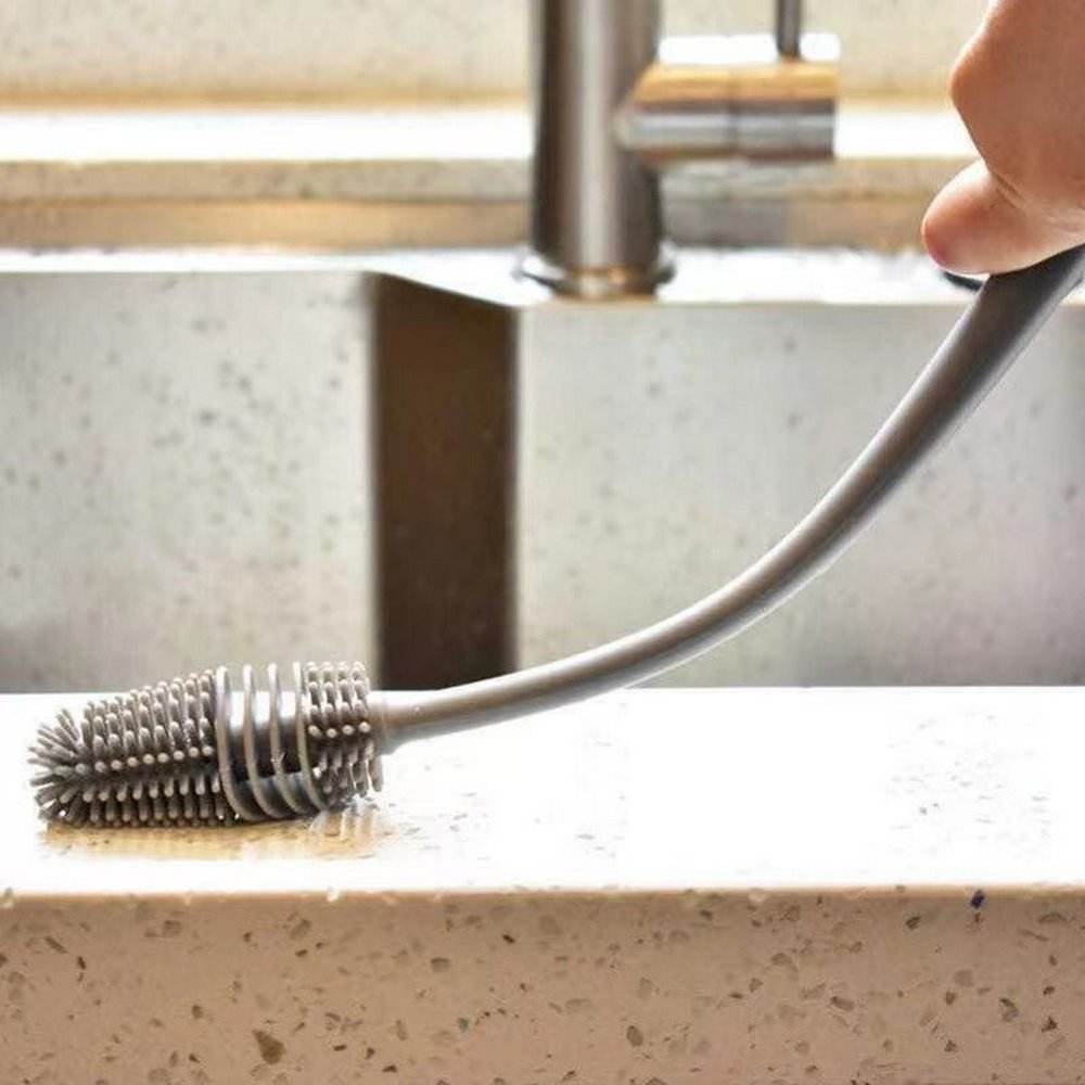 Silicone Long Handle Bottle Cleaning Brush_