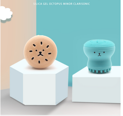 Soft Silicone Face Cleansing Brush &amp; Facial Massager