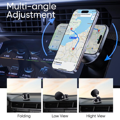 Magnetic Suction Cup Phone Holder – 360° Rotating Foldable Stand