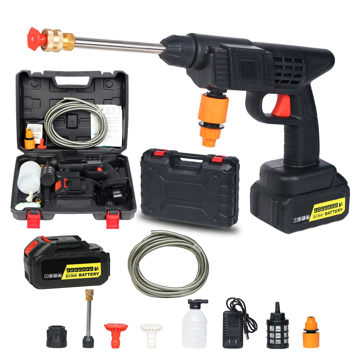 Cordless High Pressure Car Washer Gun – Rechargeable Portable Power Washer