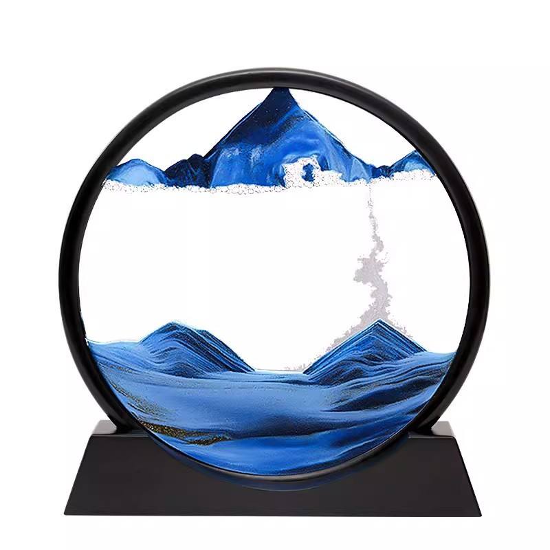 3D Moving Sand Art Frame (Round) – Dynamic Sandscape