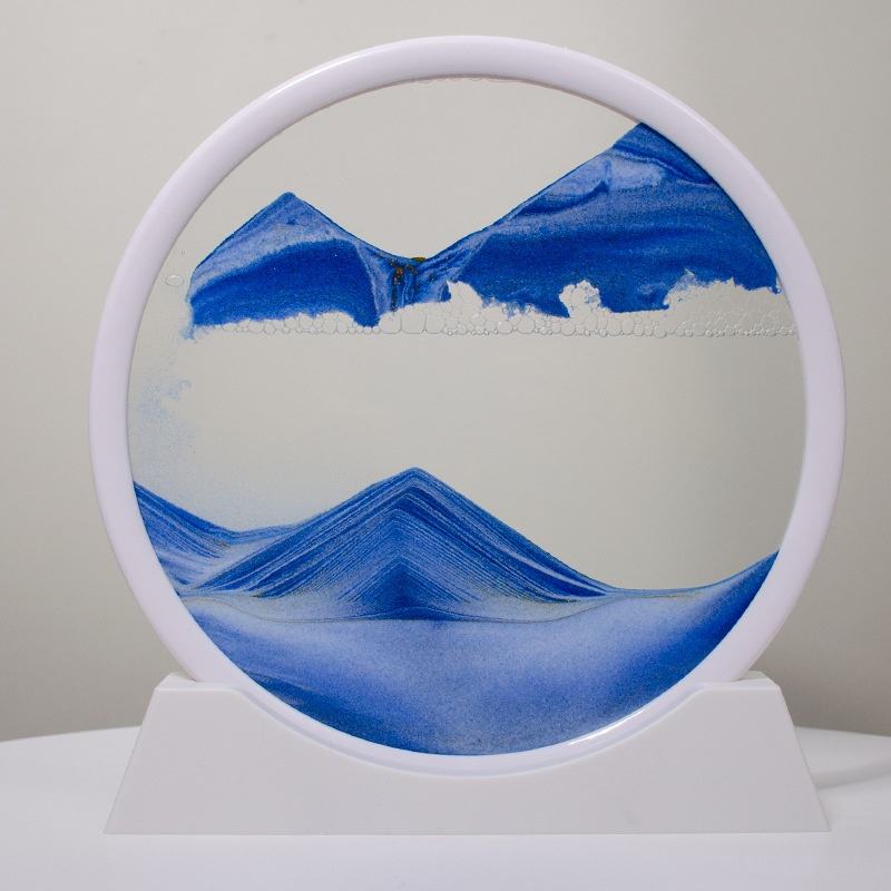 3D Moving Sand Art Frame (Round) – Dynamic Sandscape
