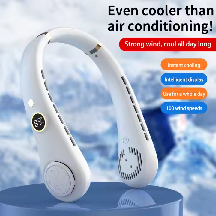 Portable Rechargeable Neck Fan