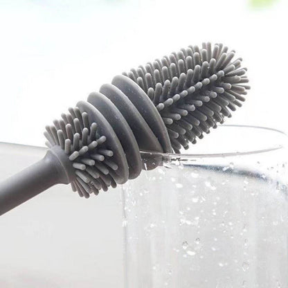 Silicone Long Handle Bottle Cleaning Brush_