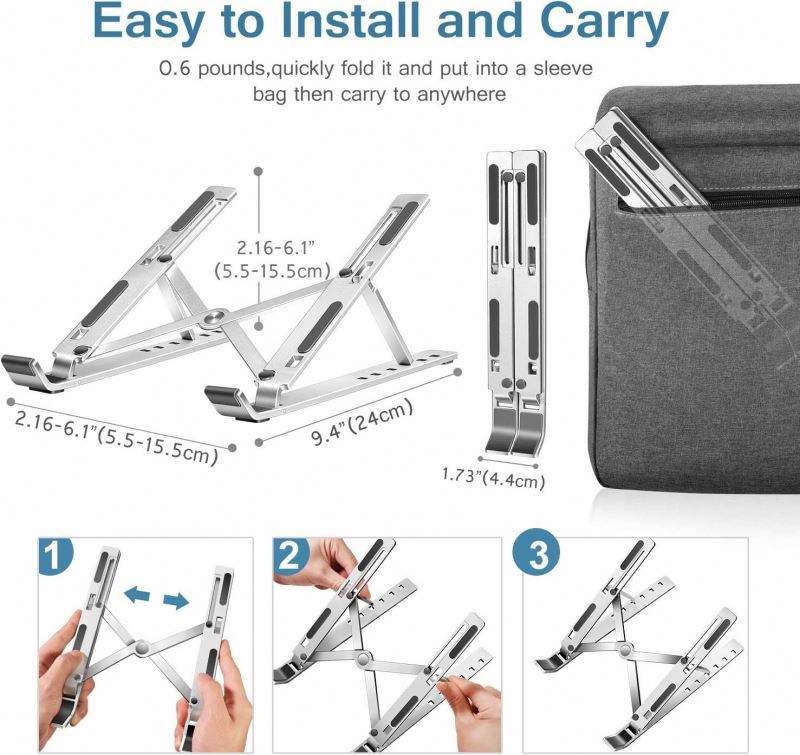 Foldable Adjustable Aluminum Laptop Stand