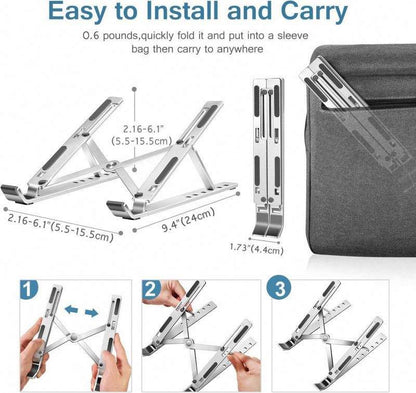 Foldable Adjustable Aluminum Laptop Stand