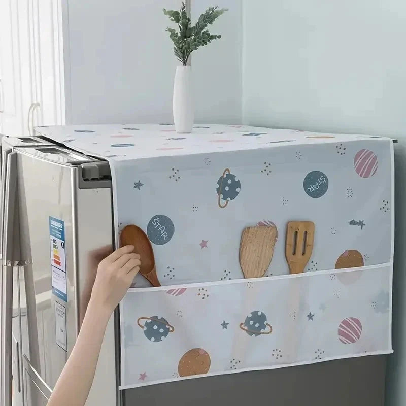 🔥 Premium Imported Fridge Cover + 🎁 FREE Microwave Oven Dust Cover | Waterproof & Dustproof