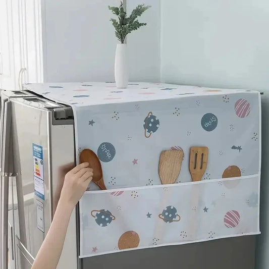 🔥 Premium Imported Fridge Cover + 🎁 FREE Microwave Oven Dust Cover | Waterproof & Dustproof