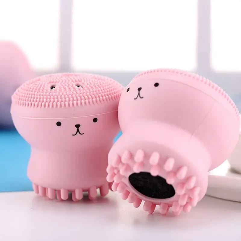 Soft Silicone Face Cleansing Brush &amp; Facial Massager