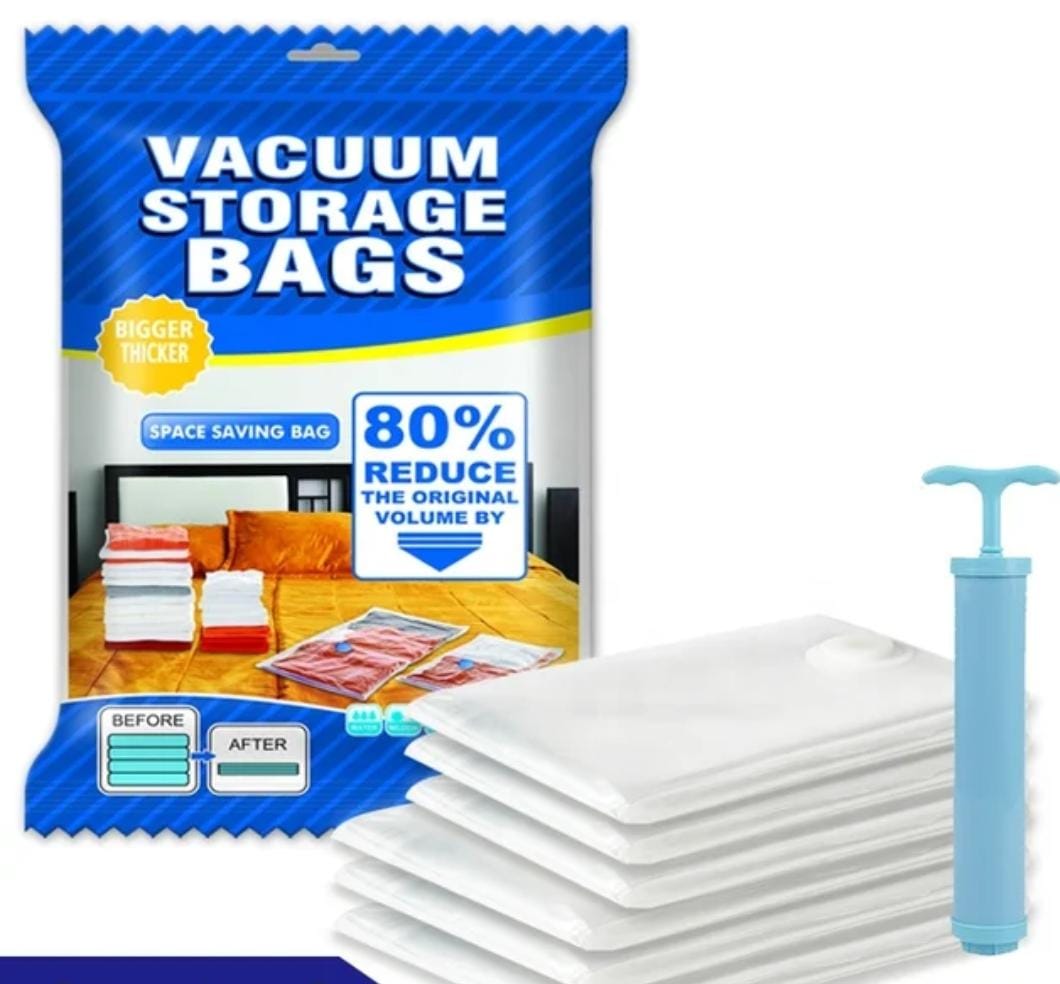 Vacuum Storage Bags with Hand Pump