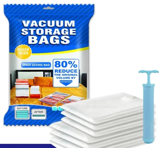 Vacuum Storage Bags with Hand Pump