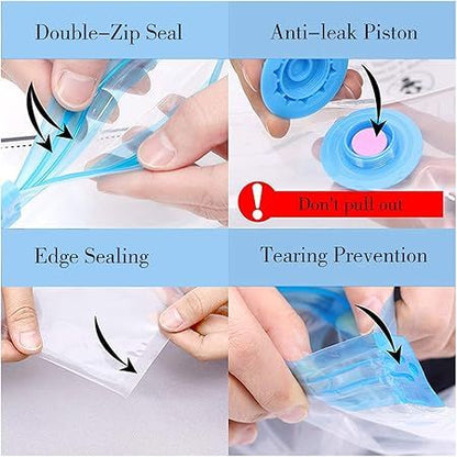 Vacuum Storage Bags with Hand Pump