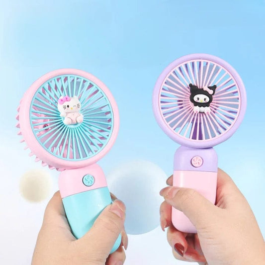 Cute Portable USB Rechargeable Handheld Mini Fan