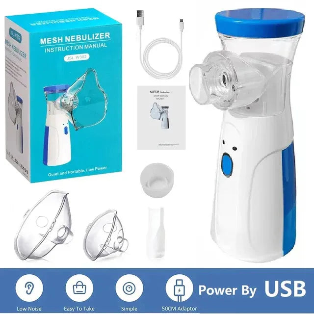 Portable Mesh Nebulizer – USB &amp; Battery Operated