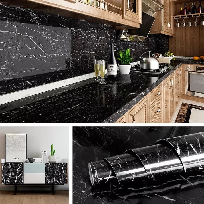 Self-Adhesive Marble Wallpaper Roll (Waterproof)