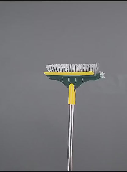 3-in-1 Floor Scrub Brush with Squeegee
