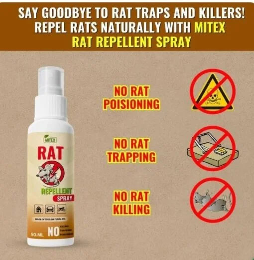 🐀 RAT REPELLENT SPRAY – BUY 1 GET 2 FREE!